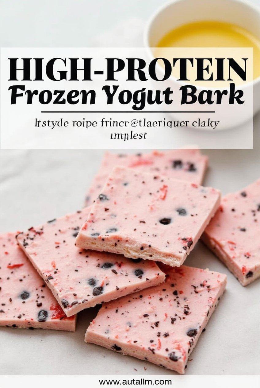 High-Protein Frozen Yogurt Bark